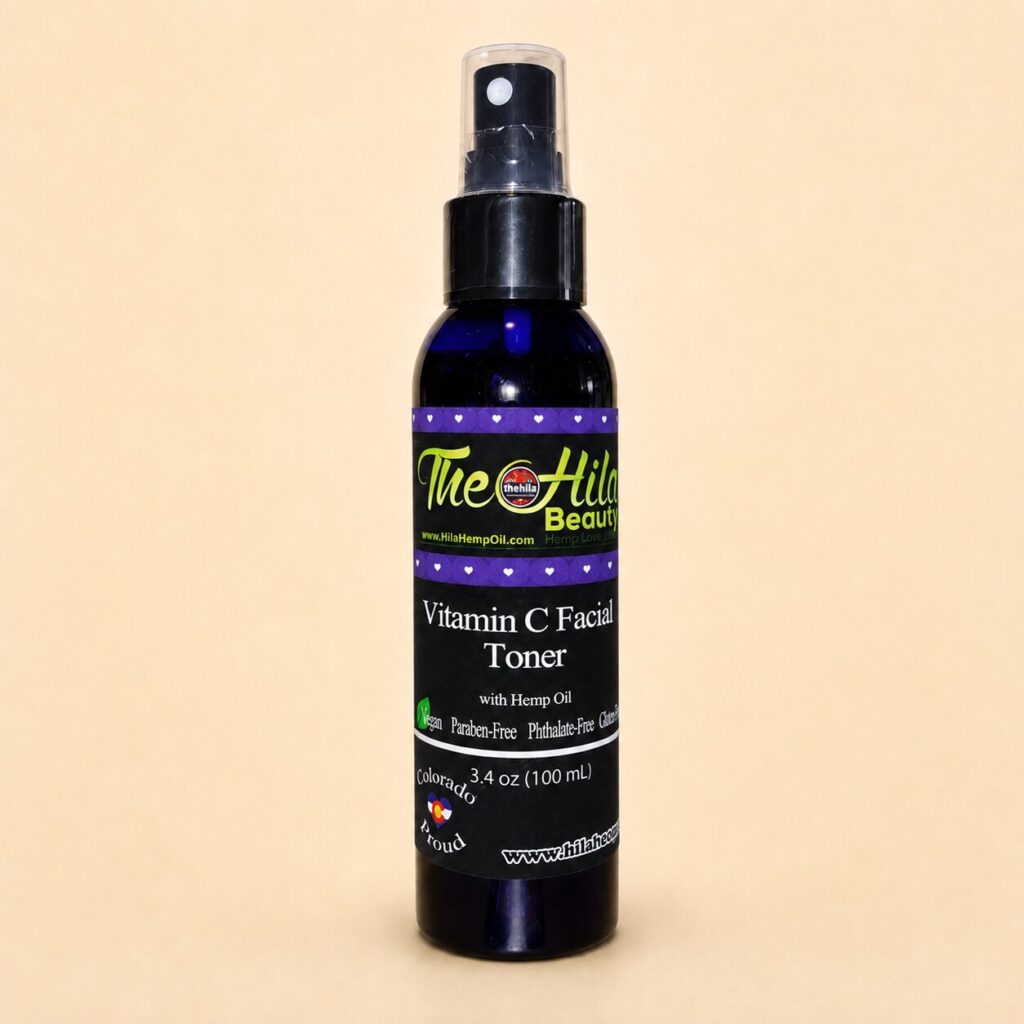 Vitamin C Facial Toner with Hemp Oil – 3.4 oz